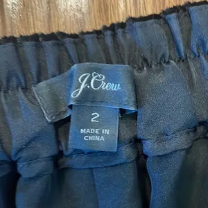 J.Crew velvet black high rise pull on pants size 2 thumbnail 7