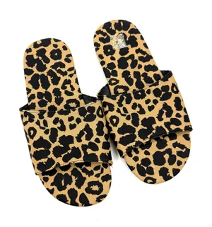 Animal Print Slipper Leopard Flip Flops Slip On Shoes Flat Sandals Summer Sandal thumbnail 1
