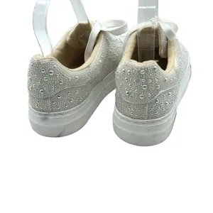 Betsey Johnson Sidny Pearl Sneakers Lace Up White 6.5 thumbnail 8