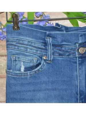 Rockin C Jeans Womens 28 Bell Bottom Flare Highrise Paper Bag Waist Retro Rodeo thumbnail 3