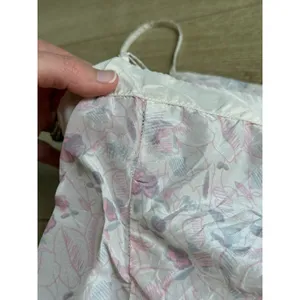 VINTAGE American Eagle 100% silk tank top adjustable straps floral print size 12 thumbnail 12