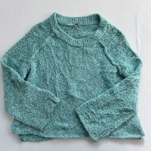 Free People BFF Cocoon Solid Crewneck Sweater Blue Size Large thumbnail 3