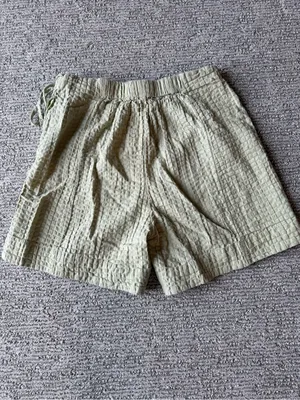 Free People Waffle Knit Sage Green Tie‎ Shorts Size XS thumbnail 5