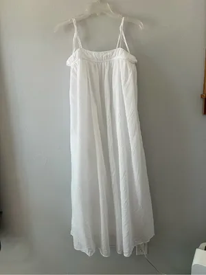 AYR easy breezy dress size small white cotton boho midi dress thumbnail 8