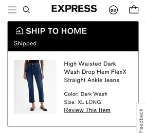 High Waisted Dark Wash FlexX Straight Ankle Jeans thumbnail 2