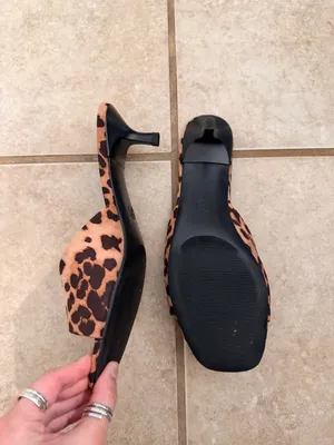 Wild Fable Mavis Leopard Print Kitten Heels thumbnail 4