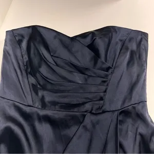 Imperfect wedding guest dress sample dress midnight blue sweetheart strapless 14 thumbnail 4