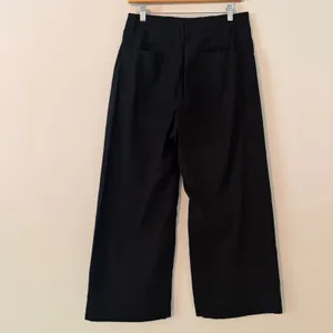 Maeve Anthropologie The Colette Wide Leg Crop Pants Black High Rise Womens Sz 32 thumbnail 6