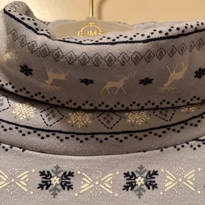 Northcrest reindeer snowflake print turtleneck Size medium vintage thumbnail 5