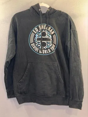 Ed Sheeran divide world tour merch Black Hoodie size med concert music thumbnail 1