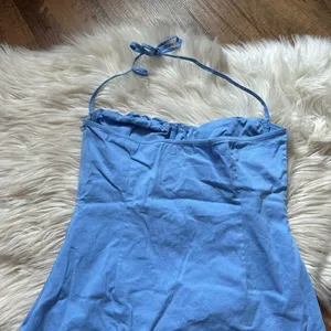 BEGINNING BOUTIQUE Love Again Blue Halter Mini Dress thumbnail 10