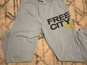 Free City Light Blue And Yellow Limited Sweats thumbnail 2