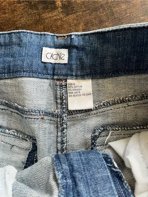 •Cache denim studded mini skirt• Size 4 thumbnail 3