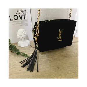 Yves Saint Laurent cosmetic Bag Pouch clutch Crossbody Bag thumbnail 3