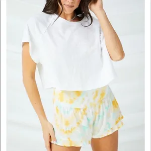 NWT altard state yellow blue tie dye shorts‎ M thumbnail 2