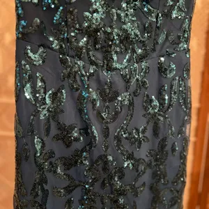 Elegant Teal Sequin Mini Dress thumbnail 3
