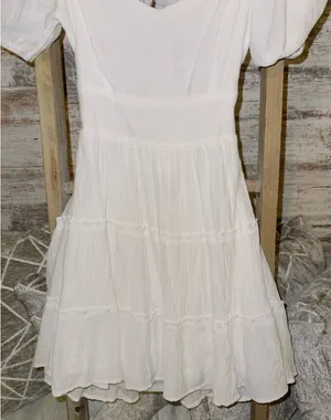 Altar'd State Dress Cut-Out Mini White thumbnail 3