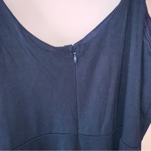 Lulus Twirl For You Navy Blue Midi Skater Dress V-neck Spaghetti Strap NWT thumbnail 5