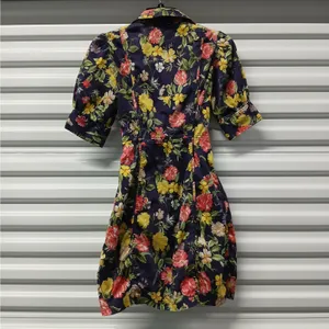 Marissa Webb Women's Dress Size 2 Floral Puff Sleeve Button Front Cottage thumbnail 5