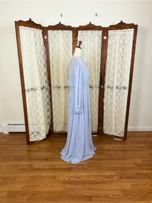 Stunning New Dessy Collection Silver Dove Gown thumbnail 5