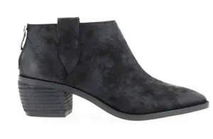 BAND OF GYPSIES • Rainier Burnished Micro Cowsuede Booties‎ - Black 8 $100 thumbnail 1
