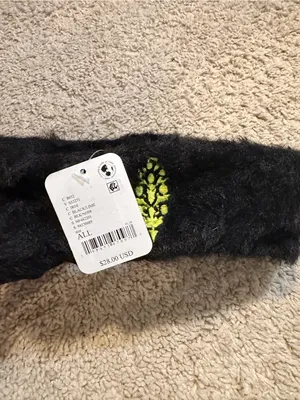 Free People Movement $28 NWT Slopeside Sherpa Earwarmer Black & Green thumbnail 2