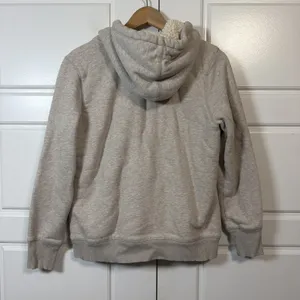 L.L.Bean Full Zip Hoodie Womens Small Gray Sherpa Lined 505468 thumbnail 8