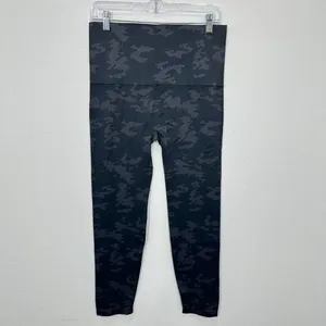 Spanx Plus Size Ecocare Seamless Leggings Black Camo Casual Travel‎ Comfort NWT thumbnail 2