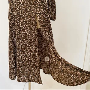 O. P. T. brown floral dress NEW thumbnail 6