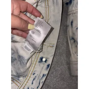 Free People Rumor Denim Jacket Tie Dye Blue Size Med For Women thumbnail 6