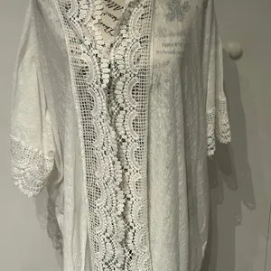 White Lace Kimono Cardigan Size 18W thumbnail 5