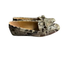 Talbots Snakeskin Leather Loafers Women's 7.5M | Neutral Flats thumbnail 5