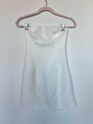 NWT Sasha Therese Fleur Mini Dress White Size XS thumbnail 6