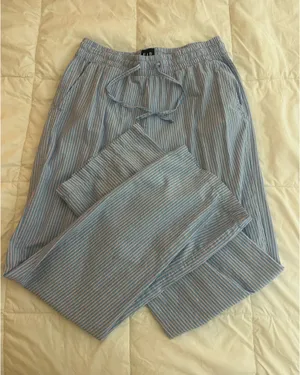 Gap Poplin Striped Pants thumbnail 1