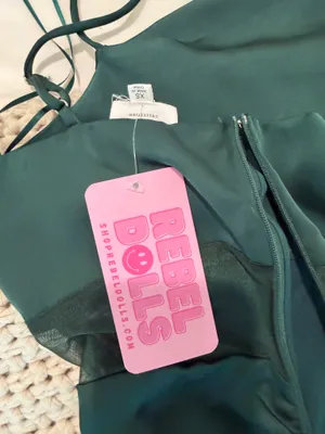 Green mini dress Size XS thumbnail 3