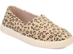 Toms Avalon animal print slip on loafers sneakers women's size 8 casual‎ neutral thumbnail 1