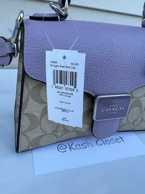 Coach Top handle Satchel with crossbody strap In Signature Canvas thumbnail 6