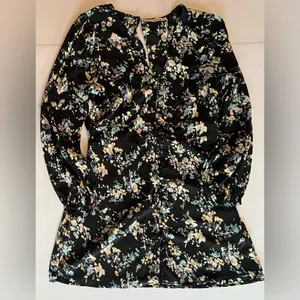 ABERCROMBIE & FITCH Women’s Long Sleeve Floral Mini Dress‎ Size Large Like New thumbnail 8
