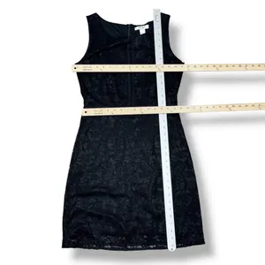 White House | Black Market Black Lace Sleeveless Sheath Dress Size 6 Party Cocktail Evening Gothic thumbnail 12