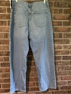 Hollister Light Blue Ultra High-Rise Dad Jeans thumbnail 4