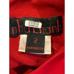 Nha Khanh Sleeveless Asymmetric High-Low A-Line Dress Cocktail Mini Dress 2 Red thumbnail 8