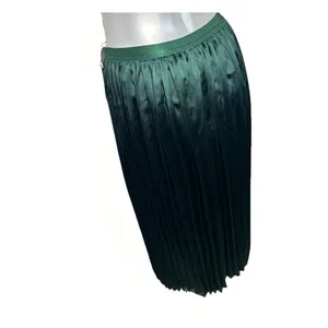 NWT Marine Layer Chelsea Pleated Midi Skirt Green Gables Size Large Defect thumbnail 4