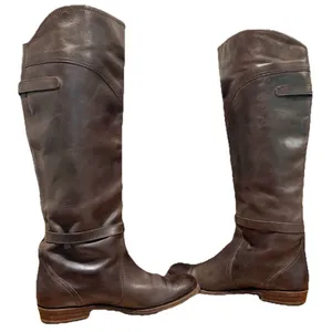 FRYE Goodyear Welt Leather Riding Boots Knee-High 77561 E-09 thumbnail 5