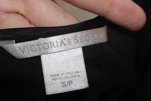 Vintage Victoria's Secret Satin Slip Dress Black thumbnail 5