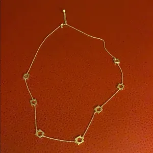Kate Spade Silver Hole Punch Out Long Necklace thumbnail 3
