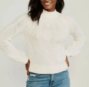 Abercrombie Fuzzy Mock Neck Sweater thumbnail 1