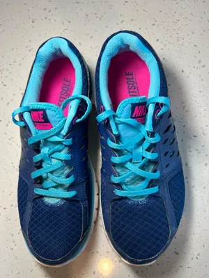 Nike Flex 2013 Run Shoes Sneaker Blue Aqua Pink Athletics Running Workout Size 8 thumbnail 10