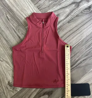 Pulse Zip Tank - Tartan Red Size Small thumbnail 5