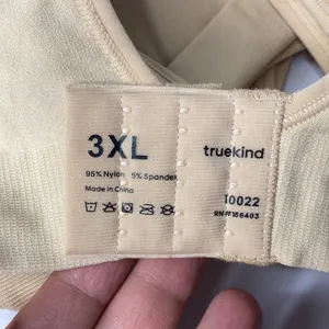 NWT Truekind daily comfort wirefree shaper bra nude size‎ 3XL thumbnail 8