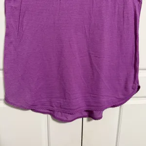 Lululemon Purple Striped Racerback Tank Top‎ Athletic Workout Women 4-6 thumbnail 4